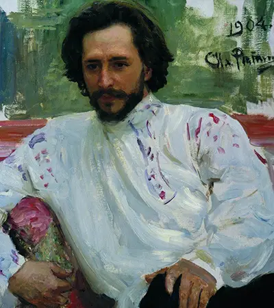 Portrait of the Author Leonid Andreev Ilya Repin